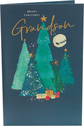Christmas Tree Design Special Grandson Christmas Card